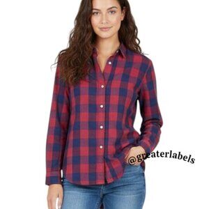 Frank & Eileen 'Frank' Buffalo Plaid Cotton Shirt $248 Red and Navy Size XL